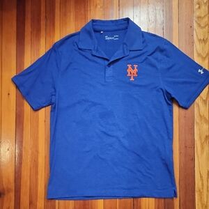 Under Armour Mets Blue Polo with Orange